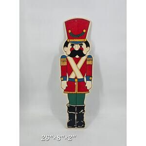 Vintage Toy Soldier Stake Nutcracker Outdoor Christmas Lawn Ornament Holiday